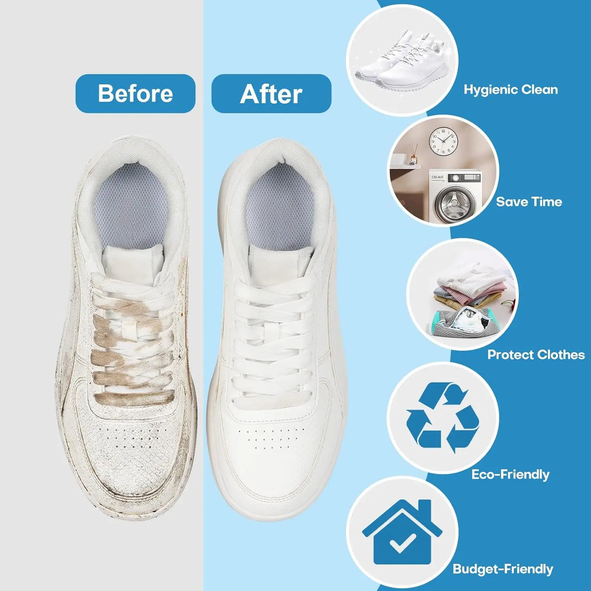 Shoes Washing Bag Laundry Bag Padded Shoe Protector Fluffy Fiber Polyester Laundry Wash Bag Machine Washable Organizer