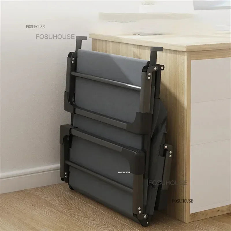 Minimalist Folding Bed Leisure Portable Sleeping Beds Indoor Modern home Furniture Office Lunch Break Individual Recliner Bed L