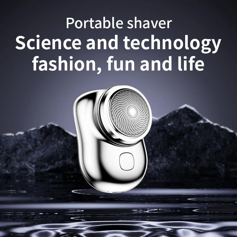 Men's Mini Electric Razor Wet Dry Electric Shaver Portable Electric Shaver Pocket Size Portable Outdoor Smart Battery Tools