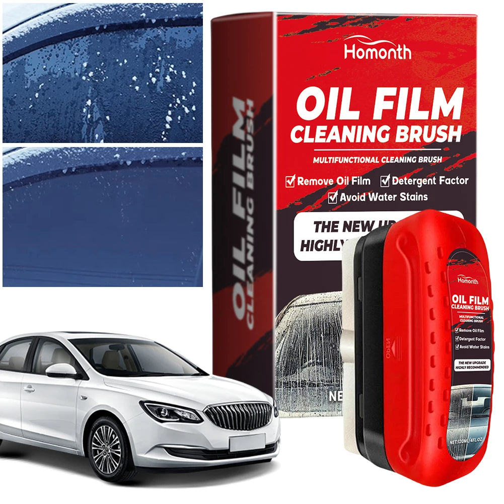 Powerful Car Windshield Cleaner Auto Glass Sponge Cleaning Brush Windshield Oil Film Stain Removal Glass Oil Film Cleaning Brush