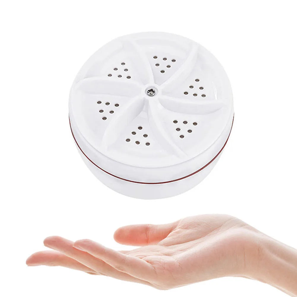 Ultrasonic Turbo Washing Machines Wheel Bubble Portable Washing Machines Multifunction Cleaning Low Noise for Business Trip