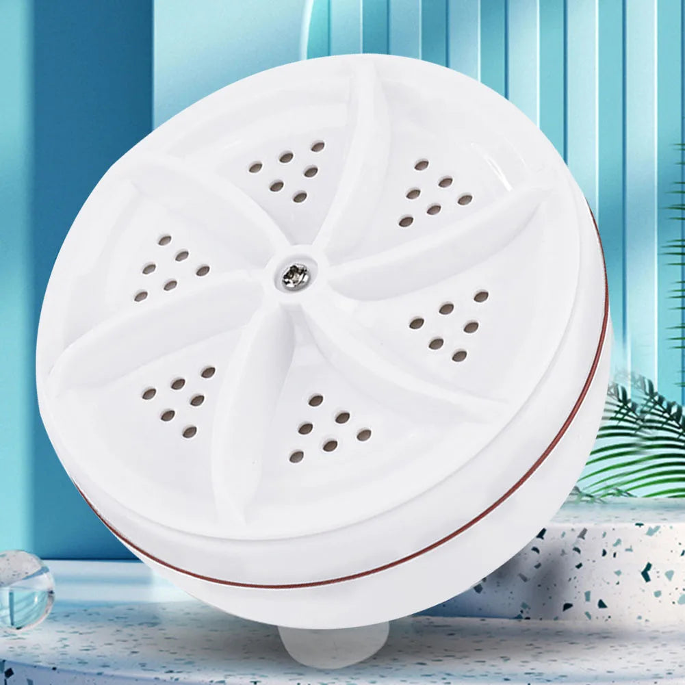 Ultrasonic Turbo Washing Machines Wheel Bubble Portable Washing Machines Multifunction Cleaning Low Noise for Business Trip