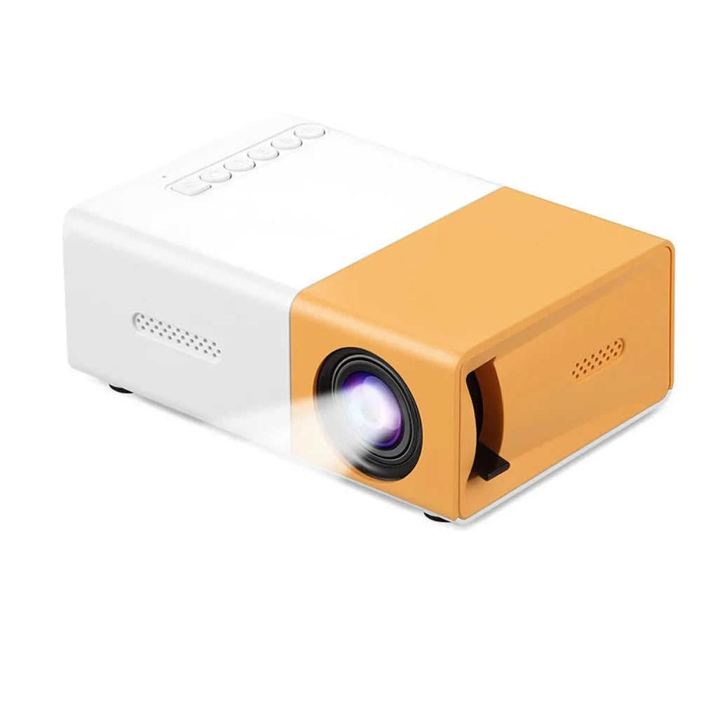 1080P Resolution Mini Projector Built-in Speaker LCD Technology Portable Projector Halloween Gifts Remote Control LED Projector