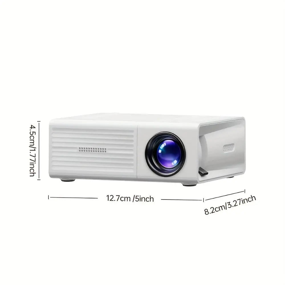 1080P Resolution Mini Projector Built-in Speaker LCD Technology Portable Projector Halloween Gifts Remote Control LED Projector